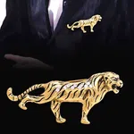 Men Rhinestone Tiger Brooch - Available at AfnoBazar Nepal