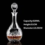 Glass Whiskey Decanter Bottle - Available at AfnoBazar Nepal