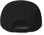 Plain Black Snapback Cap with Flat Brim - Available at AfnoBazar Nepal