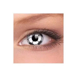 Soccer Ball Black and White Crazy Contact Lens - Available at AfnoBazar Nepal