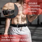 Thick Genuine Leather Gym Belt with Adjustable Buckle - Available at AfnoBazar Nepal