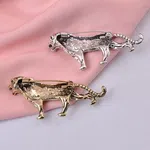 Men Rhinestone Tiger Brooch - Available at AfnoBazar Nepal
