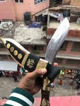 Gorkhali Khukuri with Wooden Handle 9 inch - Available at AfnoBazar Nepal