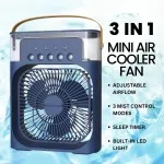 Mini Air Cooler Fan and Humidifier with Ice Compartment - Available at AfnoBazar Nepal