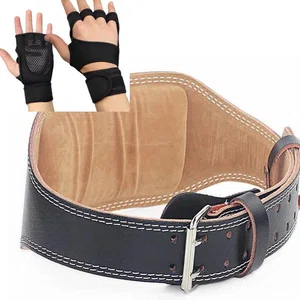 Gym Belt and Gym Gloves Set - Available at AfnoBazar Nepal