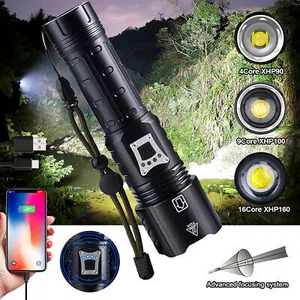 P90 Telescopic Waterproof Flashlight with Battery Display - Available at AfnoBazar Nepal