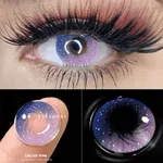 Pink Galaxy Contact Lens - Available at AfnoBazar Nepal