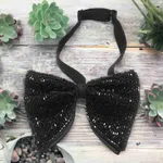 Oversized Black Bow Tie - Available at AfnoBazar Nepal