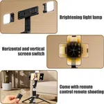 3 in 1 Selfie Stick Tripod with LED Light, 5 ft - Available at AfnoBazar Nepal