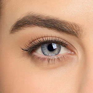 Light Grey Contact Lens with Case - Available at AfnoBazar Nepal