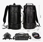 2 in 1 PU Leather Backpack and Duffle Bag - Available at AfnoBazar Nepal