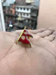Nepal Flag Coat Pin Badge - Available at AfnoBazar Nepal