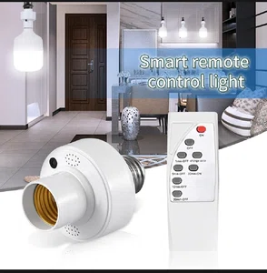 Smart LED Remote Control Bulb Holder E27 - Available at AfnoBazar Nepal