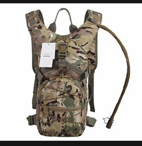 Tactical Molle Hydration Backpack with Bladder, Camo - Available at AfnoBazar Nepal