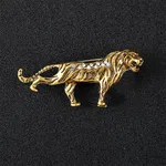 Men Rhinestone Tiger Brooch - Available at AfnoBazar Nepal