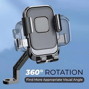 Shock Absorbing Alloy Motorcycle Phone Mount - Available at AfnoBazar Nepal