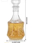 European Style Glass Liquor Decanter - Available at AfnoBazar Nepal