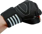 Breathable Workout Gloves with Wrist Wrap - Available at AfnoBazar Nepal