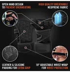 Gym Gloves with Wrist Support and Silicone Grip - Available at AfnoBazar Nepal