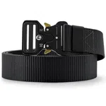 Metal Buckle Quick Release Nylon Lock Belt, Black - Available at AfnoBazar Nepal