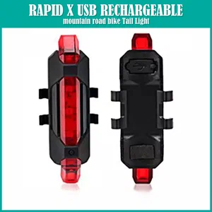 USB Rechargeable LED Bike Tail Light, 5 Modes - Available at AfnoBazar Nepal