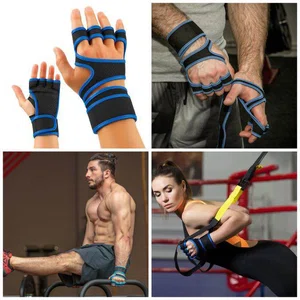 Open Hand Weight Lifting Gym Gloves - Available at AfnoBazar Nepal