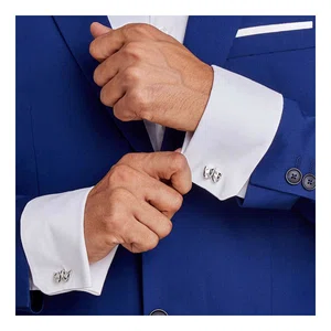 Retro Pattern Square Cufflinks - Available at AfnoBazar Nepal