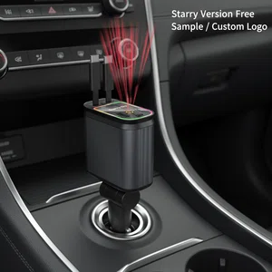120W Fast Charging Car Charger USB C USB A Dual Port Car Charger 4 in 1 Universal Car Adapter for iPhone Samsung - Available at AfnoBazar Nepal