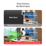 2+2 MP Dual Lens 360° WiFi Bulb Camera 1080P HD CCTV Security Camera E27 Panoramic PTZ Camera with Color Night Vision Two Way Audio - Available at AfnoBazar Nepal