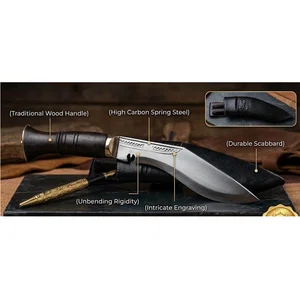 6 inch Spring Patta Khukuri with Leather Scabbard - Available at AfnoBazar Nepal