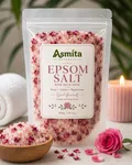 Asmita Naturals Epsomsalt - Rose Bath Soak - Relax, Detox & Rejuvenate image 1