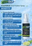 FreshShot Oral Freshener Spray - Instant Breath Freshener & Bad Breath Eliminator (50ml) image 5