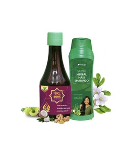 Kesh Book Hair Oil 200ML For Hair Growth - Sakshi Herbal Hair Shampoo 300ml Combo Pack - Available at AfnoBazar Nepal