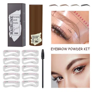 One Step Eyebrow Stamp Shaping Kit Hairline Eyebrow Print Styling Repair Hairline - Available at AfnoBazar Nepal