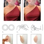 Women's Reusable Nipple Cover - Silicone Nipple Cover Bra Pad - Adhesive Reusable Nipple Pads - Thin Silicone Nipple Cover Pasties - Available at AfnoBazar Nepal