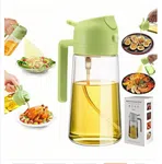 2-in-1 Glass Oil Sprayer and Dispenser 500ml - Spray or Pour for Air Fryer and Cooking image 3