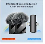 2-in-1 Wireless Microphone Set - Omnidirectional Mic with Intelligent Noise Reduction image 2