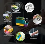 3-in-1 Kitchen Soap Dispenser with Sponge Tray - Dishwashing Liquid Holder image 5