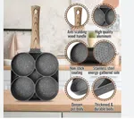 4-Hole Egg Frying Pan - Non-Stick Omelette and Pancake Pan with Maifan Stone Coating image 7