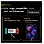 4-in-1 Fast Charging Cable L-207 - Pack of 2, Type C, USB A and Lightning, 65W image 6