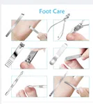 19 Piece Manicure and Pedicure Set - Stainless Steel Nail Clipper Kit with Case image 4