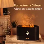 180ml Flame Aroma Diffuser - USB Humidifier with 7 Colour Night Light, Ultra Quiet image 2