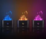 180ml Flame Aroma Diffuser - USB Humidifier with 7 Colour Night Light, Ultra Quiet image 1