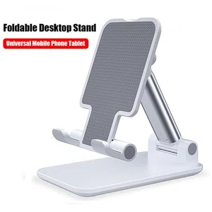 Adjustable Mobile Phone and Tablet Stand - Foldable Holder with Height and Angle Control