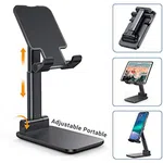 Adjustable Mobile Phone and Tablet Stand - Foldable Holder with Height and Angle Control image 2