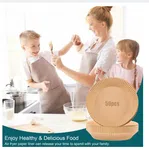 Air Fryer Paper Liners - 50 Pieces Disposable Non-Stick Round Baking Papers image 5