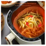 Air Fryer Paper Liners - 50 Pieces Disposable Non-Stick Round Baking Papers image 6