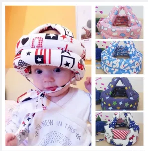 Baby Head Protector with Lace Lock - Cotton Cushion Bumper Head Guard