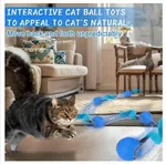 Automatic Rolling Ball Toy for Cats and Dogs - Interactive Toy with Feather Tail image 2