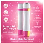 Bikini Hair Remover for Women - Battery Operated Painless Trimmer for Sensitive Areas image 1